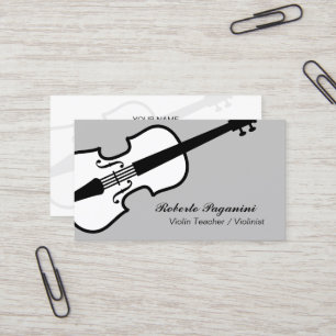 Visita Plantilla de tarjeta de negocios violinista para m