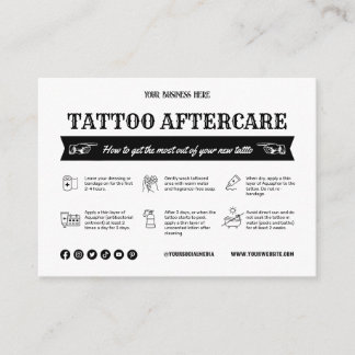 Visita Plantilla de tarjeta de postergación de tatuaje ne