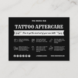 Visita Plantilla de tarjeta de postergación de tatuaje ne