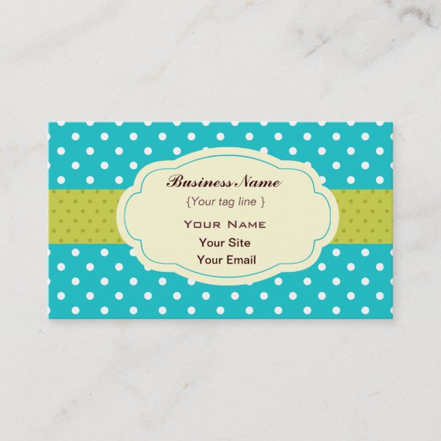 Visita Plantilla de tarjeta de presentación de puntos de  (Anverso)