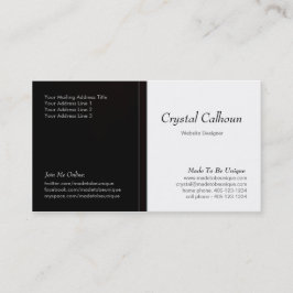 Visita Plantilla de tarjeta de presentación - Oscuro - Pr