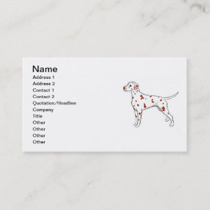 Visita Plantilla de tarjeta de visita: Dalmatian (Hígado