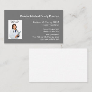 Visita Plantilla de tarjeta profesional médica de enferme