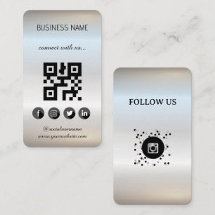 Visita Plata - Tarjeta de presentación de código QR para