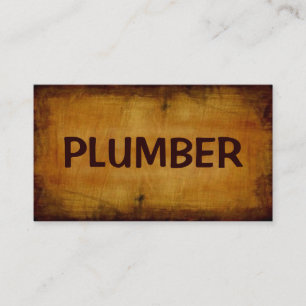 Visita Plumber Antiguo Tarjeta de Negocio