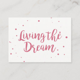 Visita Poderosa tarjeta de presentación viviendo el sueño