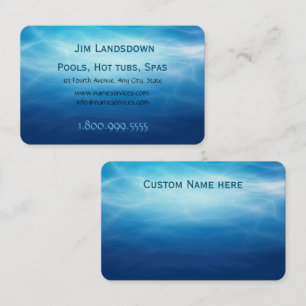 Visita Pools Hot tubs Spas Personalizado tarjeta de visit