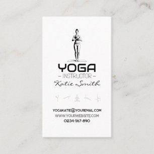Visita Profesora de yoga / Tarjeta de presentación de ins