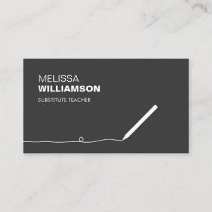 Visita Profesora, Tarjeta de Negocio Educador