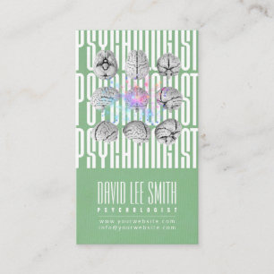 Visita Psicólogo Tarjeta de negocios Tipografía