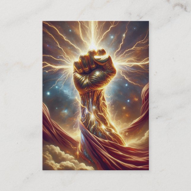 Visita Puño De Crackle Brillante - Caja De Tarjeta Isaiah (Anverso)