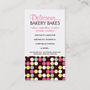 Visita Puntos  dots3pi de la panadería de la tarjeta de