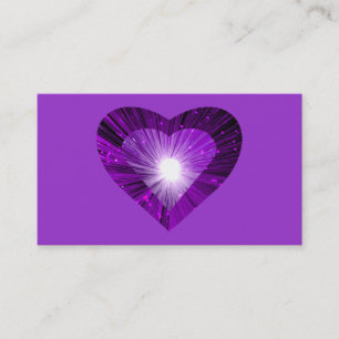 Visita Purple Heart tarjeta de negocios morada
