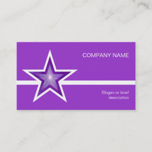 Visita Púrpura tarjeta de negocios de línea blanca Purple
