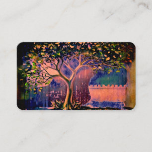 Visita *~* QR Fantasy Ethereal TREE AP82 Tarjeta de prese