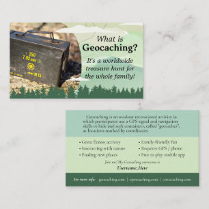 Visita ¿Qué Es Geocaching? Tarjeta De Ruta De Informaci