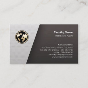 Visita Real Estate Agent Simple Tarjeta de Negocio Minima