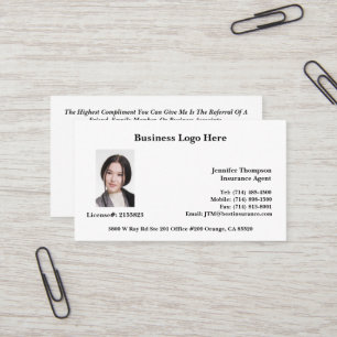 Visita Realtor, responsable de préstamos, tarjeta de visi