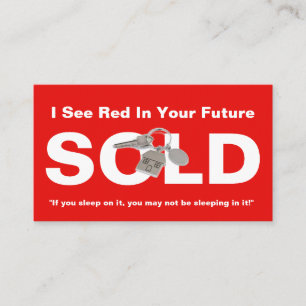 Visita Red Real Estate Agent Vende tarjeta de presentaci