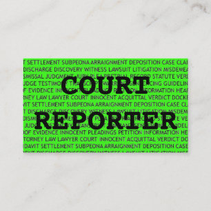 Visita Reportero judicial dice tarjeta de presentación en
