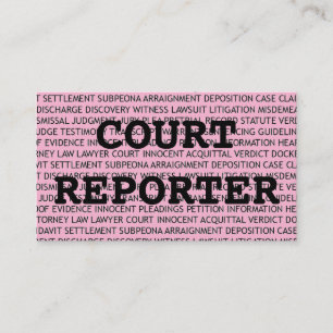 Visita Reportero judicial pronuncia tarjeta de presentaci