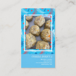 Visita Restaurante Puertorico Latino Tarjeta de presentac