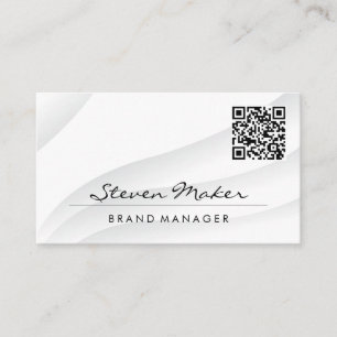 Visita Resumen blanco simple   Tarjeta de presentación de