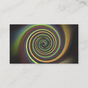 Visita Resumen Tarjeta De Negocio Swirl Multicoloreada