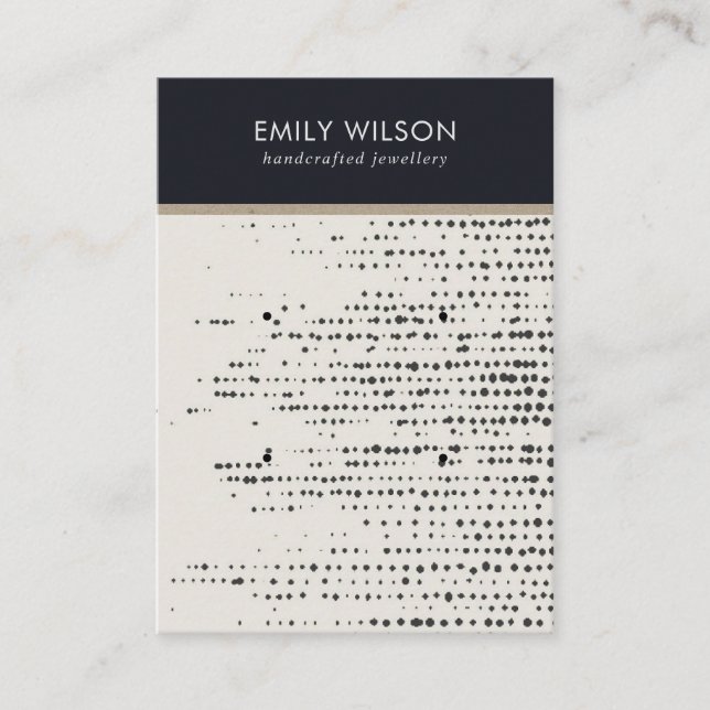 VISITA RETRO PUNTOS BLANCOS NEGROS 2 TARJETA DE VISUALIZA (Anverso)