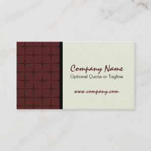 Visita Retro Romance Tarjeta de Negocio Patterada, Cabern