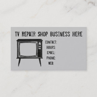Visita Retro Televisión Set Reparación Ver tarjeta de pre