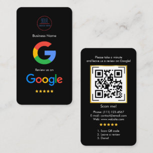 Visita Revisión de Google con tarjeta profesional de enla
