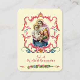 VISITA REZA CATÓLICA DE TARJETA SANTA DE LA COMUNIÓN ESPI