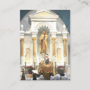 Visita Rezo a nuestra señora de la tarjeta santa del