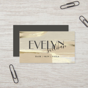 Visita Ropa de pintura dorada marrón acaricia tarjeta de 