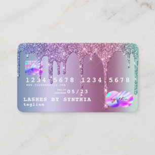 Visita Rosa de tarjeta de crédito Oro Dripping Gold Merma