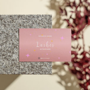 Visita Rosa Gold Lash Client después de la tarjeta de ins