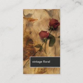 Visita Rosa rojo del vintage elegante de la tarjeta de