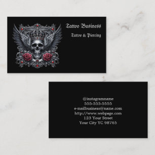 Visita Salón de artistas del tatuaje - Tarjeta de present