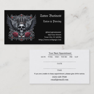 Visita Salón de artistas del tatuaje - Tarjeta de present