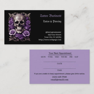Visita Salón de artistas del tatuaje - Tarjeta de present
