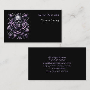 Visita Salón de artistas del tatuaje - Tarjeta de present