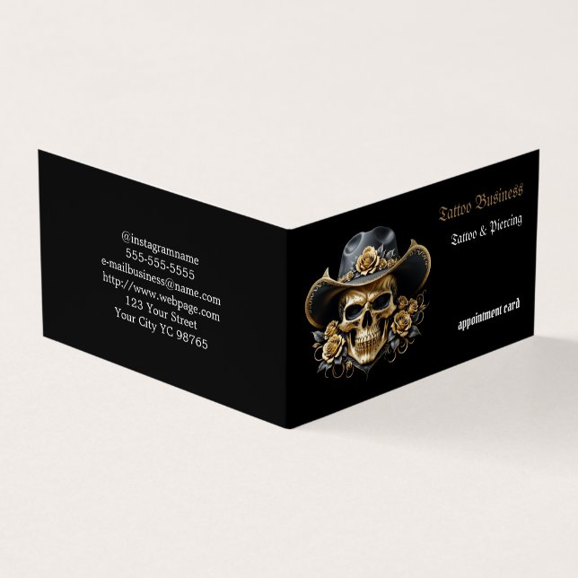 Visita Salón de artistas del tatuaje Tarjeta de presentac (Exterior)