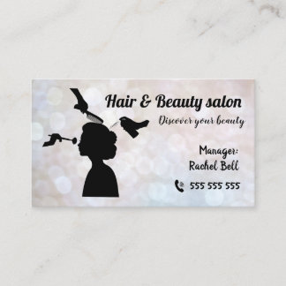 Visita Salón de belleza Salón de belleza Bonita tarjeta d