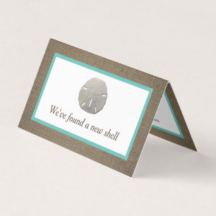Visita Sand Dollar & Burlap Cambio de tarjeta de direcció