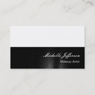 Visita Script de maquillaje Tarjeta de presentación blanc