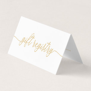 Visita Script simple con tarjeta de registro de regalo de