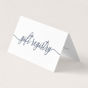 Visita Script simple con tarjeta de registro de regalo de