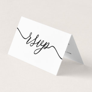 Visita Script simple con tarjeta RSVP de fotos