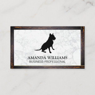 Visita Sentado de perros   Mármol   Tarjeta de presentaci
